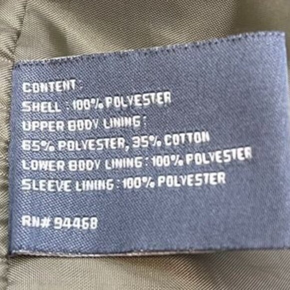 Perry Ellis Portfolio Men’s Olive Green Lined Microfiber Jacket - Size XL - Fall - Picture 6 of 8